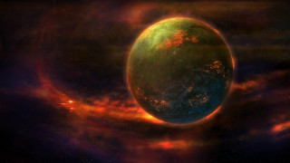 Planet star background red blue - background free wallpaper