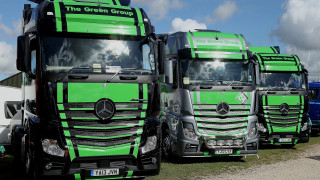 Green trucks field building digital - near free wallpaper for desktop