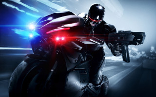 Man helmet gun motorcycle darkroom - boleslaw cybi free wallpaper for desktop