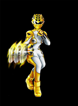Yellow white suit helmet lightsaber - free sci-fi wallpaper