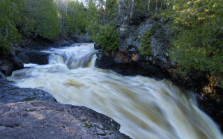 River forest waterfall mountains nature 2 - alexander brook free wallpaper