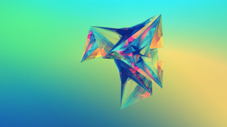 Colorful abstract star sky gradient - c4d free wallpaper