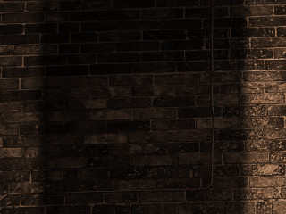 Clock brick wall shadow person - ashcan school free wallpaper