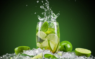 Limeade ice limes green water - christopher williams free wallpaper
