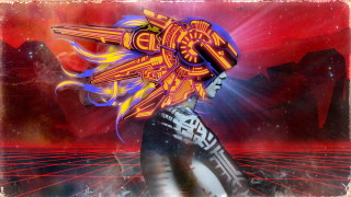 Cyberpunk afrofuturism android aurora space - a digital painting of a woman free wallpaper