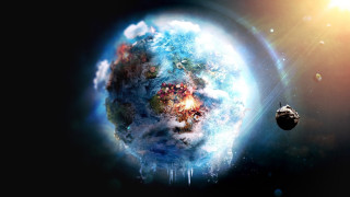 Space station planet explosion galaxy 2 - a space station free wallpaper