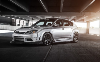White car parking garage building 3 - pathfinder free wallpaper