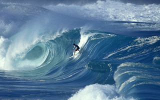 Surfing man wave ocean sky - a man riding free wallpaper