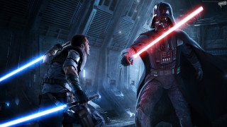 Holographic lightsaber duel urban night - a light saber free wallpaper