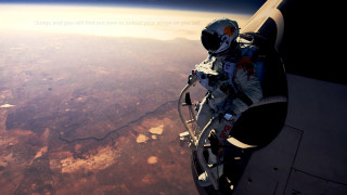 Space man plane window earth - free space wallpaper