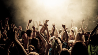 Concert crowd hands up arms 2 - a concert free wallpaper