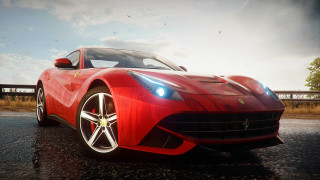 Red sports car road bridge 3 - photorealistic lighting free wallpaper