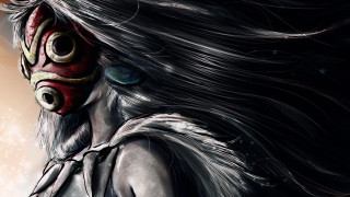 Woman mask wind red fantasy - a painting of a woman free wallpaper
