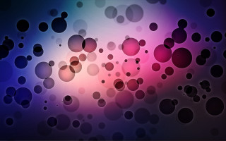 Colorful bubbles abstract characters polka - circle free wallpaper