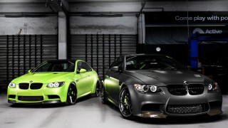 Garage cars vroom 3d render - a garage door free wallpaper