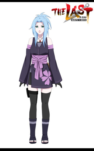 Woman blue hair purple dress 2 - a purple dress free wallpaper