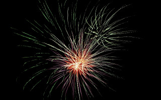 Fireworks night sky colorful explosions - colorful free wallpaper