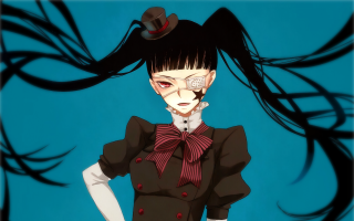 Woman tophat cigarette yandere gothic - purism free wallpaper