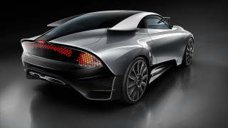 Silver sports car red taillights - the tail free wallpaper