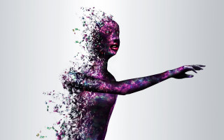 Purple paint woman neo figurative - carne griffiths free wallpaper