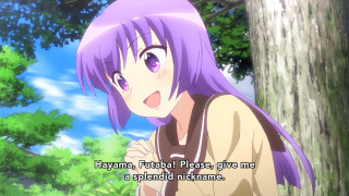 Girl purple hair tree quote - a quote free wallpaper