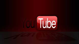 Red youtube logo black red - digital free wallpaper for desktop