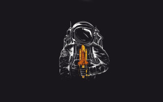 Space man gun flashlight light - a flashlight free wallpaper