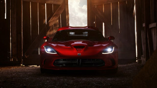 Red cobra sports car barn - sinister free wallpaper