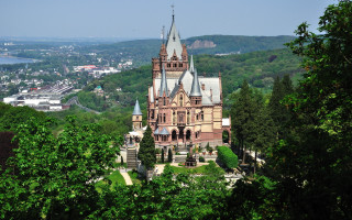 Castle clock tower heidelberg neo - a castle free wallpaper