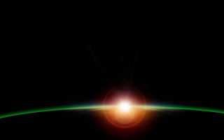 Bright light skyline earth horizon - dark free wallpaper