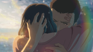 Man woman hugging rainbow colored - the woman free wallpaper