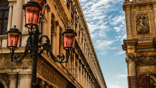 Street light building clock tower - canaletto free wallpaper