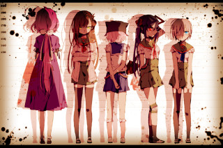 Anime girls grungy background wall - grungy free wallpaper