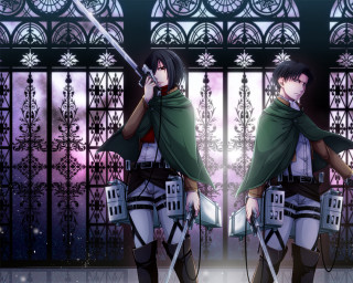 Couple people gate sword hand - aya goda free wallpaper