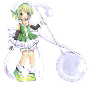 Cartoon character wand liquid ball - a cartoon character holding free wallpaper
