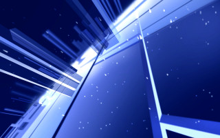 Blue abstract background stars building - the top of the building free wallpaper