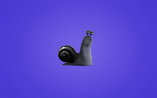 Snail black shell purple shadow - the top of it free wallpaper