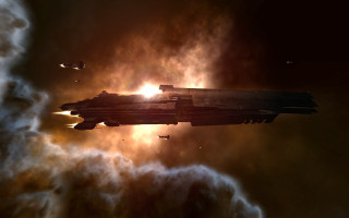 Space ship cloudy sky starry - a space ship free wallpaper