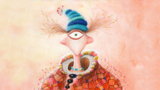 Woman hat eyeball bird celia - character design free wallpaper