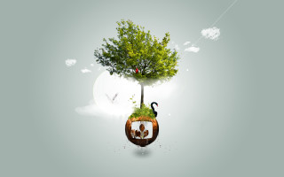 Tree couple bird sky sun - a couple sitting free wallpaper