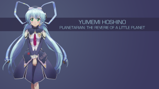Anime blue hair long tail - a anime character free wallpaper