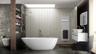 Bathroom white tub toilet sink 2 - a shelf free wallpaper