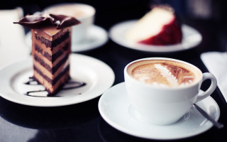 Cake coffee desserts stilllife blur - clara peeters free wallpaper