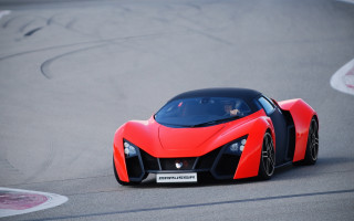 Red sports car racing numberplate 2 - the front of its free wallpaper