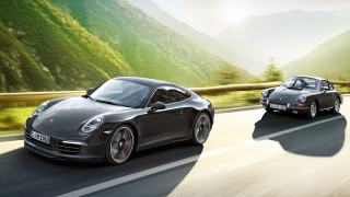 Mountain road cars green forest - a green forest free wallpaper