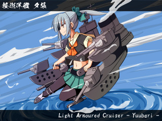 Girl floating boat water guns - awataguchi takamitsu free wallpaper