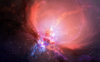 Cosmic starry sky aurora milkyway 2 - a colorful space free wallpaper