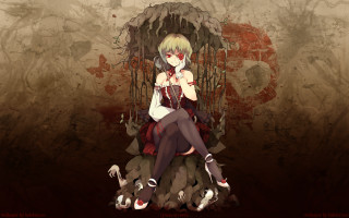 Woman throne knife blood dripping - a throne free wallpaper
