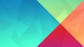 Colorful triangle pattern superflat android - diagonal free wallpaper