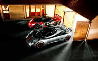 Luxury sports cars garage night - luxury free wallpaper